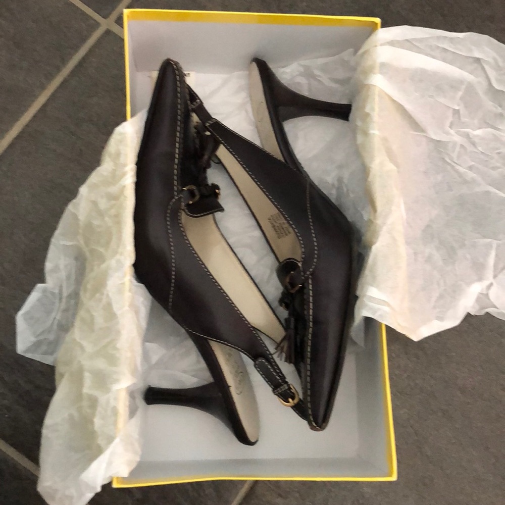 Joan & David Brown Heels